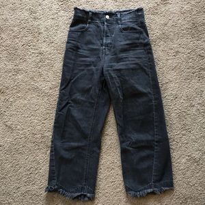High waist Zara washed black jeans, size 2